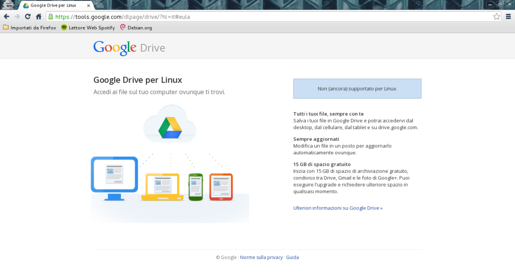 Google Drive per Linux